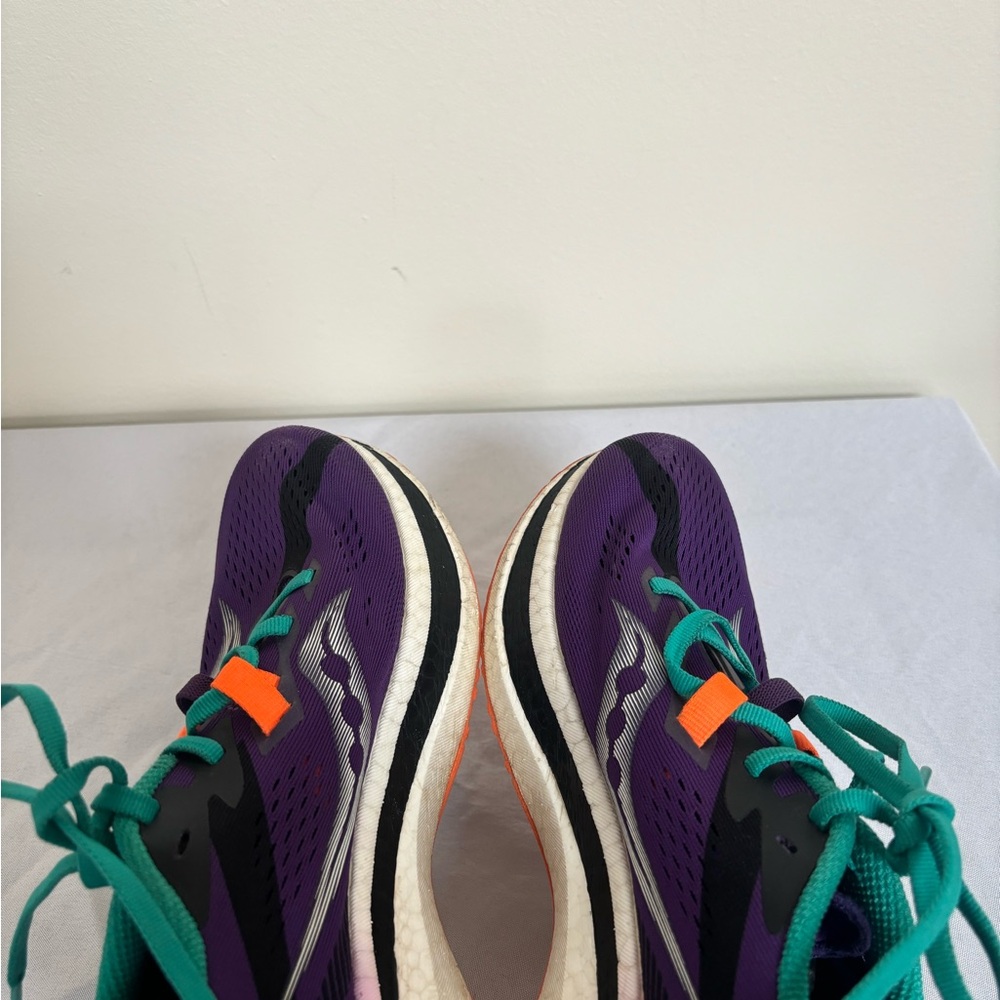 Saucony Endorphin Pro 2 Womens Size 8.5 Purple Blue Running Sneakers - Picture 4 of 11